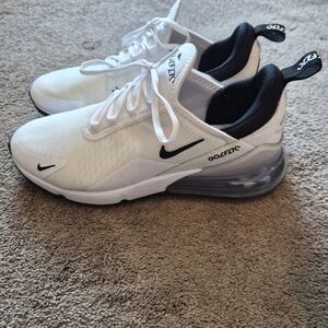 Nike Air Max 270 Golf Shoes Men’s Size 9 US White Black CK6483-102